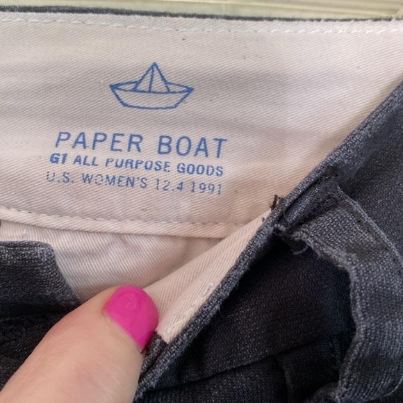G1 Goods Paper Boat slacks women’s 8 eight grey EUC - Picture 3 of 7